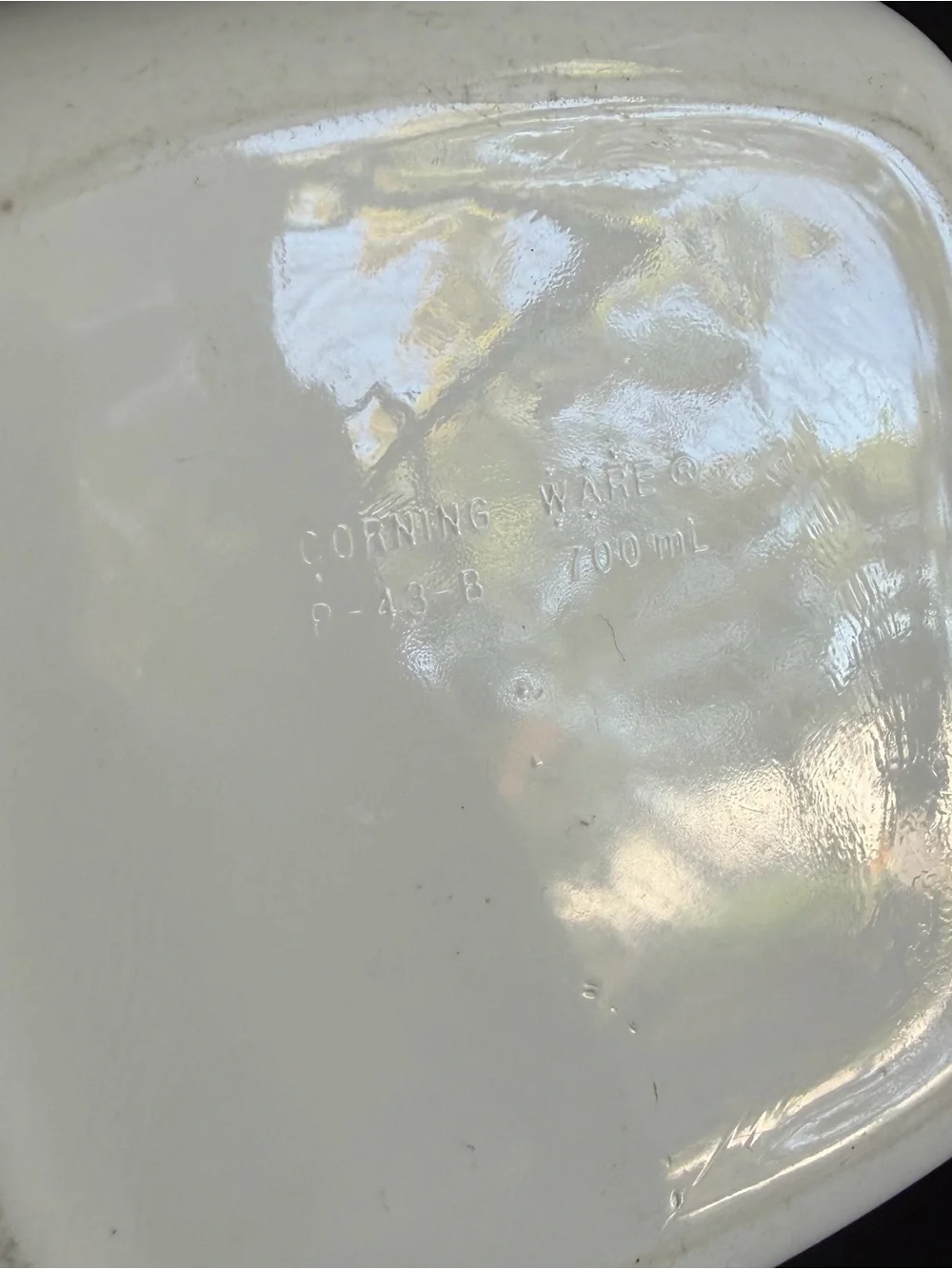 Corningware vintage shadow